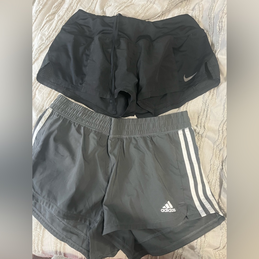 Nike and adidas shorts